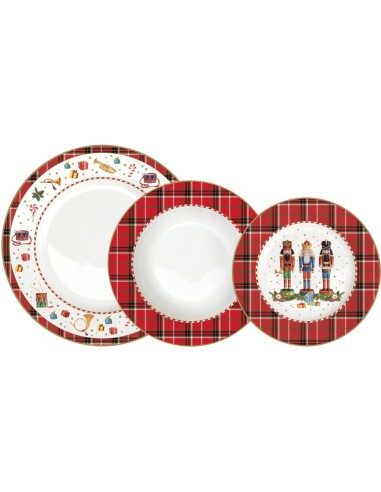 EASY LIFE SERVIZIO NATALIZIO 18 PEZZI - VINTAGE...