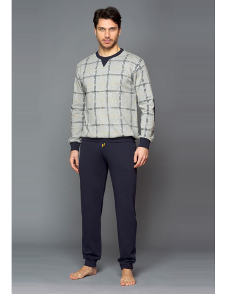 JAMAS PIGIAMA UOMO GIROCOLLO MANICA LUNGA E PANTALONE LUNGO