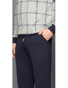 JAMAS PIGIAMA UOMO GIROCOLLO MANICA LUNGA E PANTALONE LUNGO 2