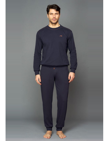 JAMAS PIGIAMA UOMO GIROCOLLO MANICA LUNGA E PANTALONE LUNGO