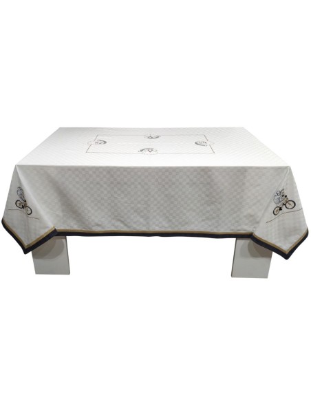 ALESSANDRO BARONCELLI TOVAGLIA IN DAMA DI COTONE CON TOVAGLIOLI