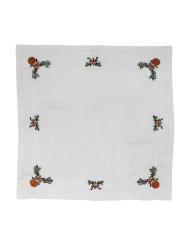 BELLAVIA COPRITAVOLA NATALIZIO IN PURO LINO...