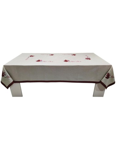 COTTON JOY TOVAGLIA NATALIZIA RICAMATA