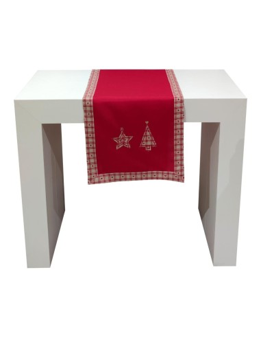 COTTON JOY RUNNER 40 X 150 CM NATALIZIO RICAMATO