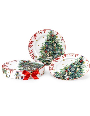 FADE SET 2 PIATTI DESSERT 20 CM - XMAS DREAM