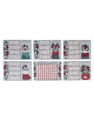 MAISON SUCREE SET 6 TOVAGLIETTE AMERICANE TEMA...