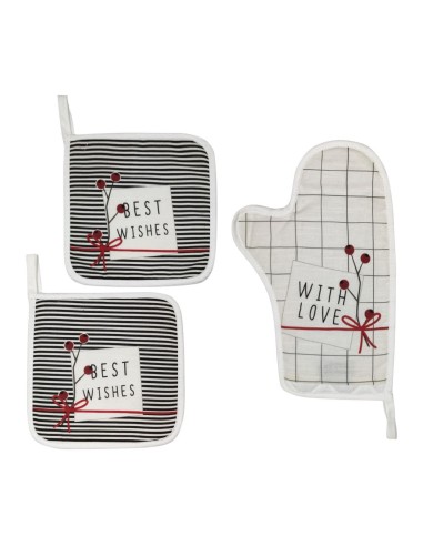 MAISON SUCREE SET 2 PRESINE + 1 GUANTO DA...