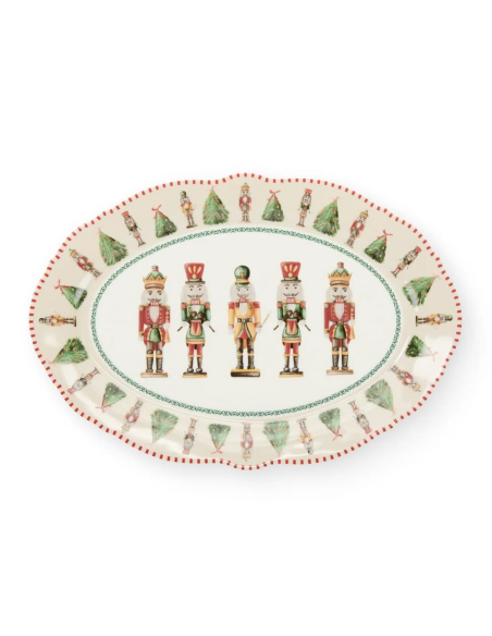 NUVOLE DI STOFFA VASSOIO OVALE 31 X 20 CM - CHRISTMAS CAROL