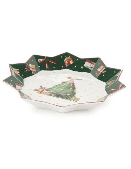 NUVOLE DI STOFFA VASSOIO A STELLA Ø 32 CM - CHRISTMAS CAROL