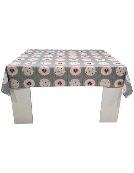 TESSITURA RANDI TOVAGLIA NATALIZIA CON TOVAGLIOLI