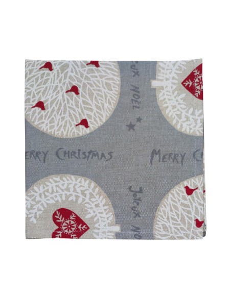 TESSITURA RANDI TOVAGLIA NATALIZIA CON TOVAGLIOLI