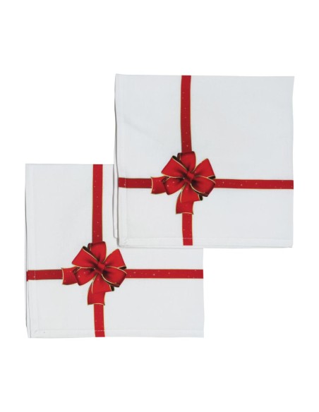 VALLESUSA RUNNER NATALIZIO 50 X 150 CM CON 2 TOVAGLIOLI - GIFT