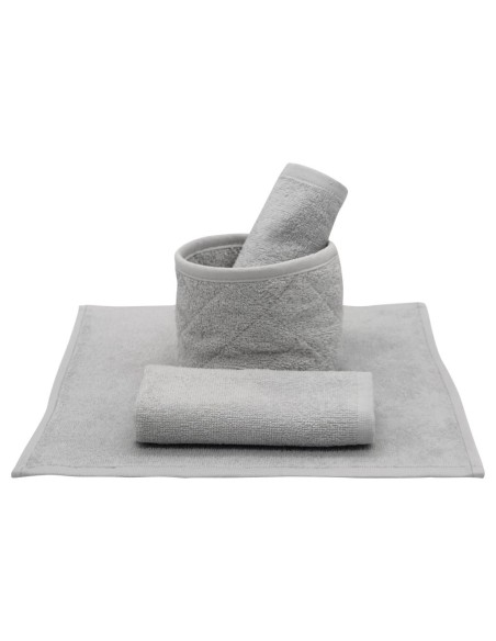 CA' D'ORO CESTINO 3 LAVETTE IN SPUGNA - DOBBY