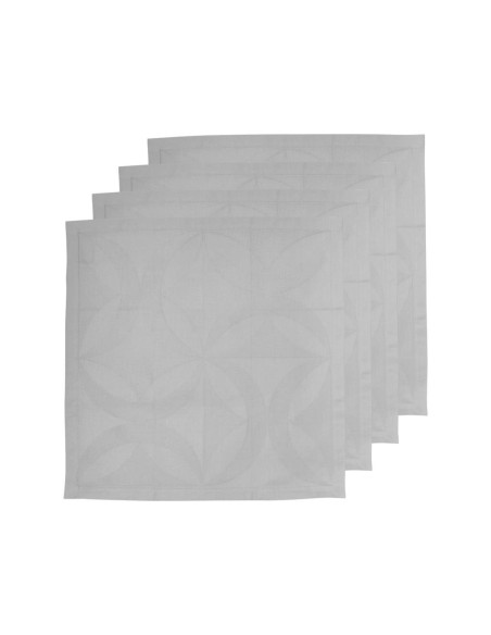 LE JACQUARD FRANCAIS SET 4 TOVAGLIOLI IN FIANDRA - ELLIPSE