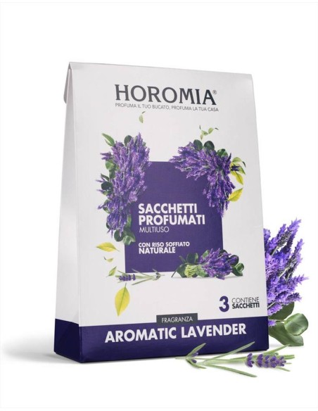 HOROMIA SET 3 SACCHETTI PROFUMATI MULTIUSO - AROMATIC LAVANDER