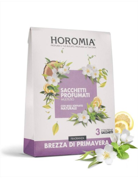 HOROMIA SET 3 SACCHETTI PROFUMATI MULTIUSO - BREZZA DI PRIMAVERA