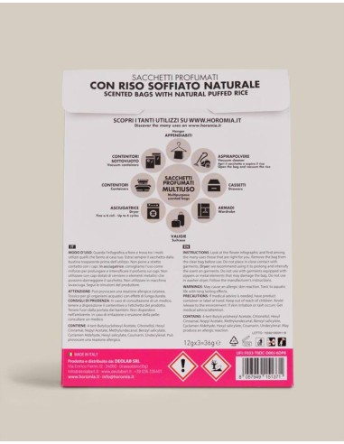 HOROMIA SET 3 SACCHETTI PROFUMATI MULTIUSO -...