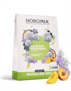 HOROMIA SET 3 SACCHETTI PROFUMATI MULTIUSO - MUSICA DEL SOLE