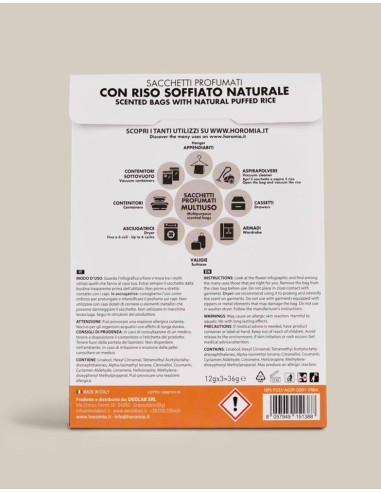 HOROMIA SET 3 SACCHETTI PROFUMATI MULTIUSO -...