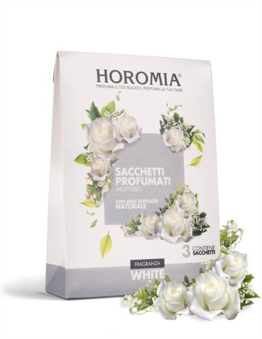 HOROMIA SET 3 SACCHETTI PROFUMATI MULTIUSO - WHITE