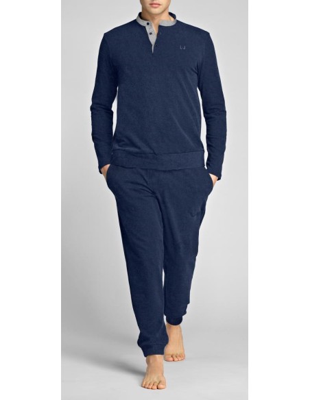 LIU JO PIGIAMA UOMO COREANO MANICA LUNGA E PANTALONE LUNGO - INTERLOCK