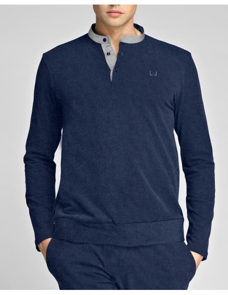 LIU JO PIGIAMA UOMO COREANO MANICA LUNGA E PANTALONE LUNGO - INTERLOCK