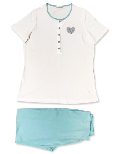 LIU JO PIGIAMA DONNA SERAFINO MEZZA MANICA E...