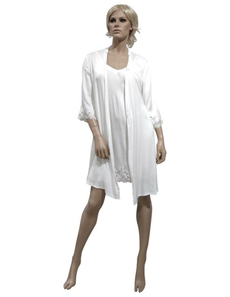 LIU JO COMPLETO LINGERIE DONNA VESTAGLIA E SOTTOVESTE - VI STRETCH